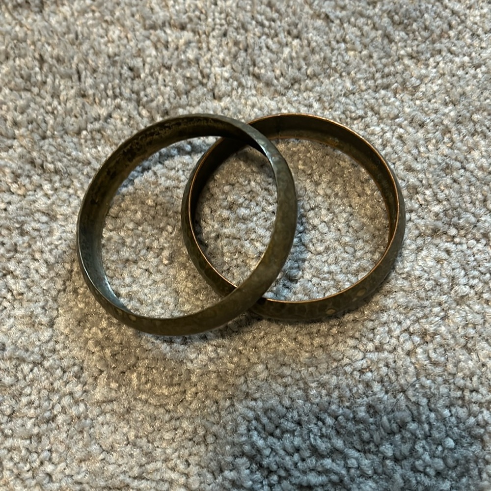 Set of 2 Brass Bangles